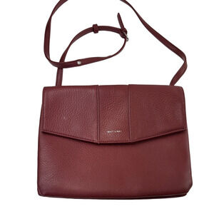 Matt & Nat red Eeha vegan clutch crossbody bag